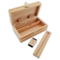 Preview: RAW Holzbox inkl. Rollbrett 2 Fächer Aufbewahrungsbox aus Kiefer für Kiffer 3